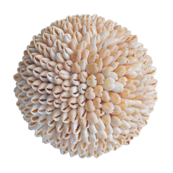 shell cowrie decorative ball decor tribal coastal bohemian boho