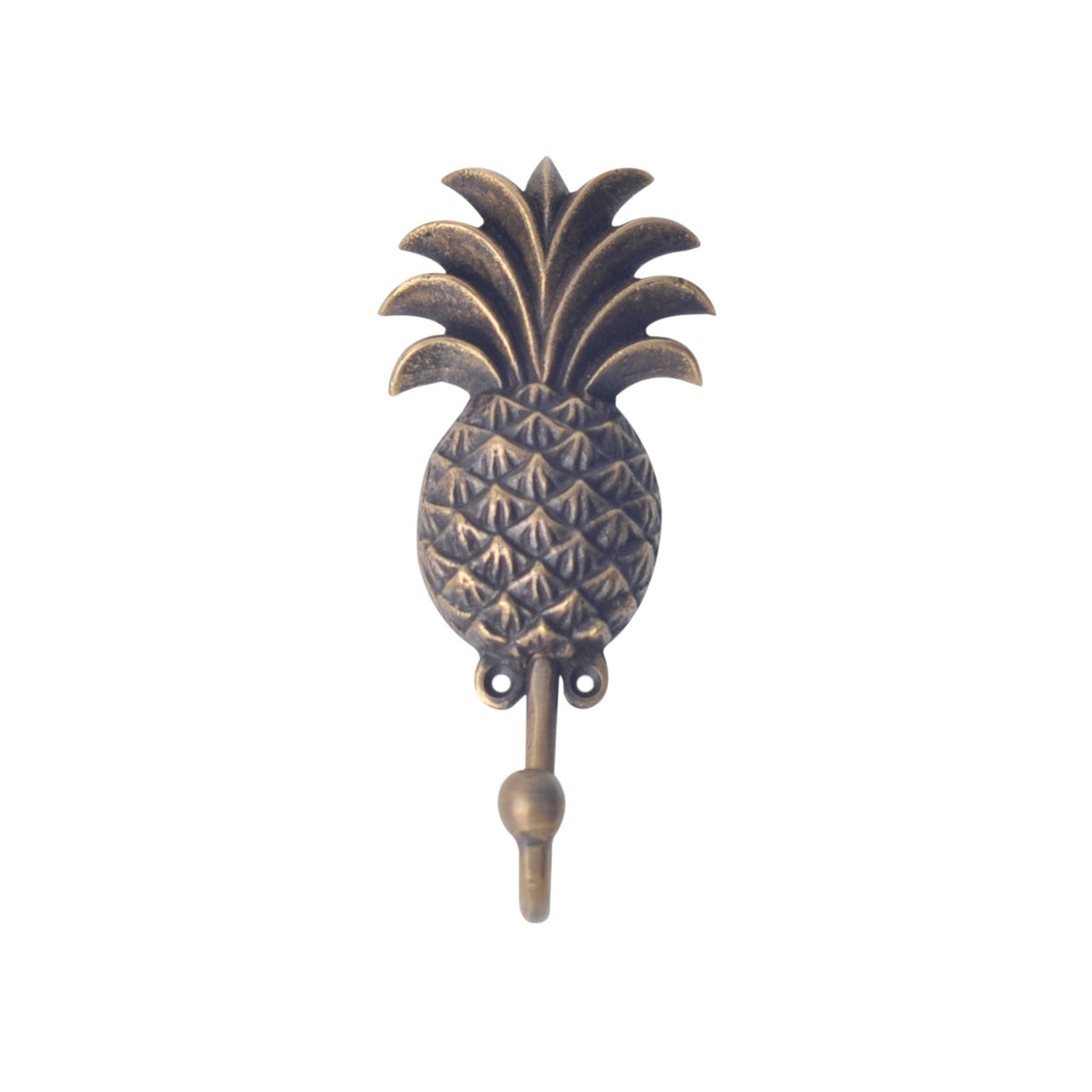 Brass Pineapple Wall Hook- Bronze