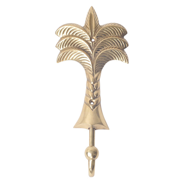 gold brass palm wall hook