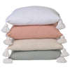 Soho Tassel Cushion- Sage