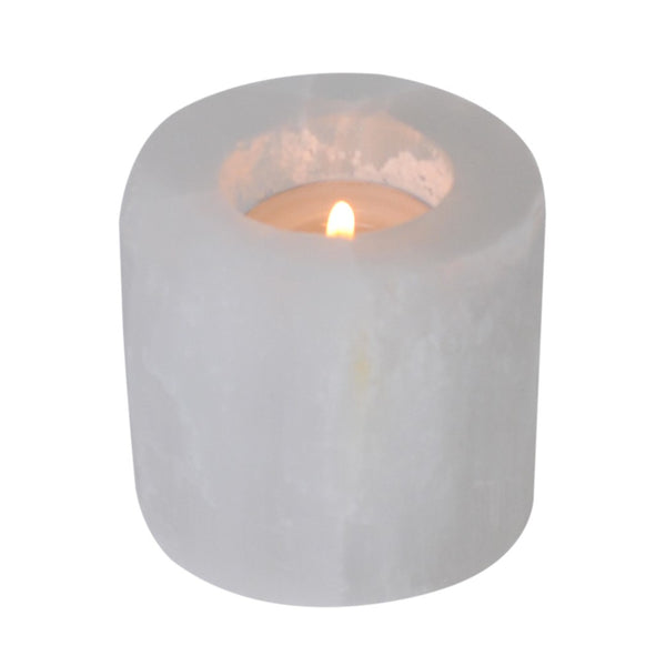 Selenite Tea-light Holder