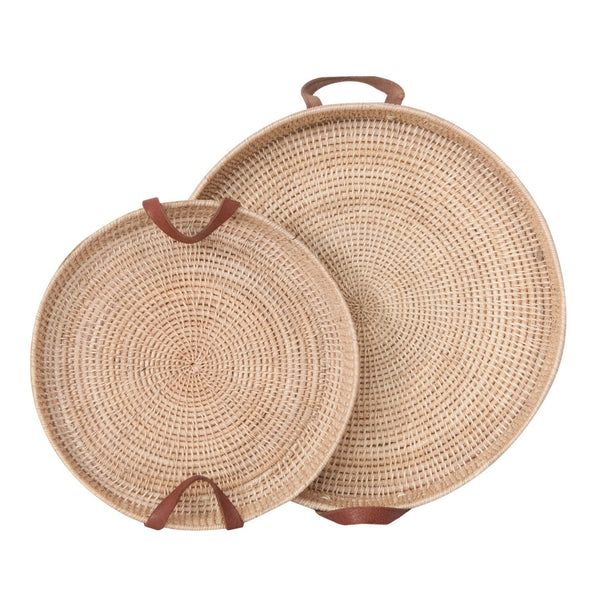 Kyla Woven Round Tray