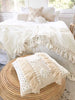 Avalon Boho Cushion- White/Natural