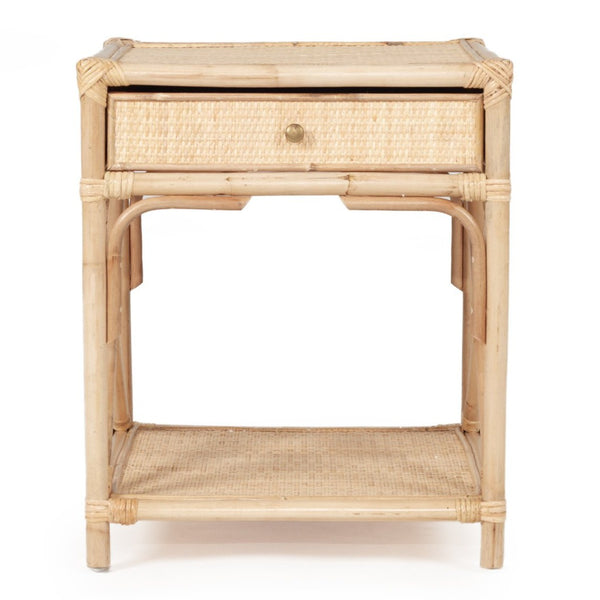 Maya Rattan Bedside Table