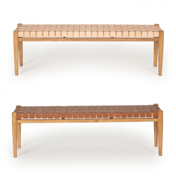 Leather Strap Bench