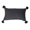 Soho Tassel Lumbar Cushion- Black