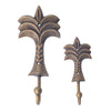Brass Palm Wall Hook- Bronze