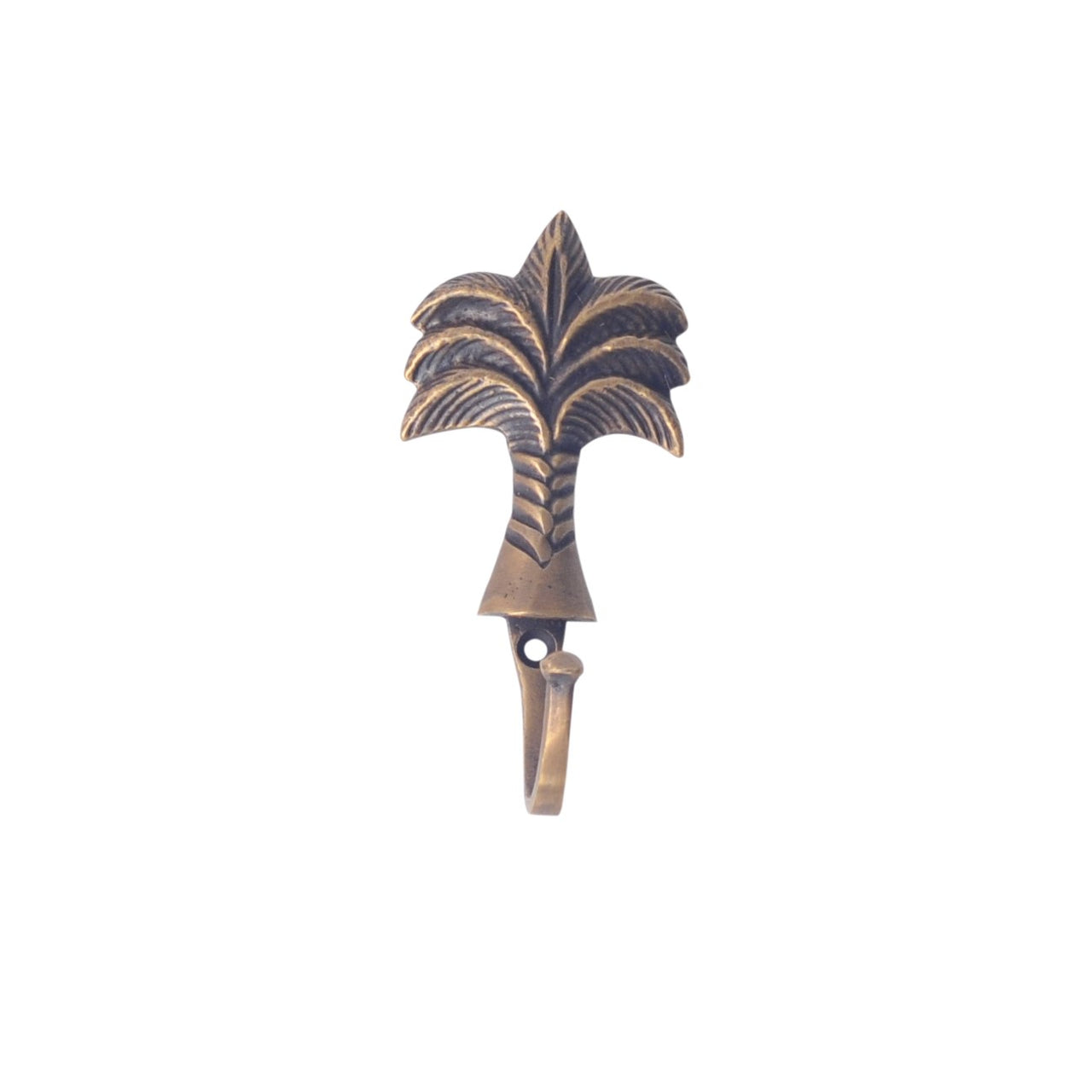Brass Palm Wall Hook- Bronze