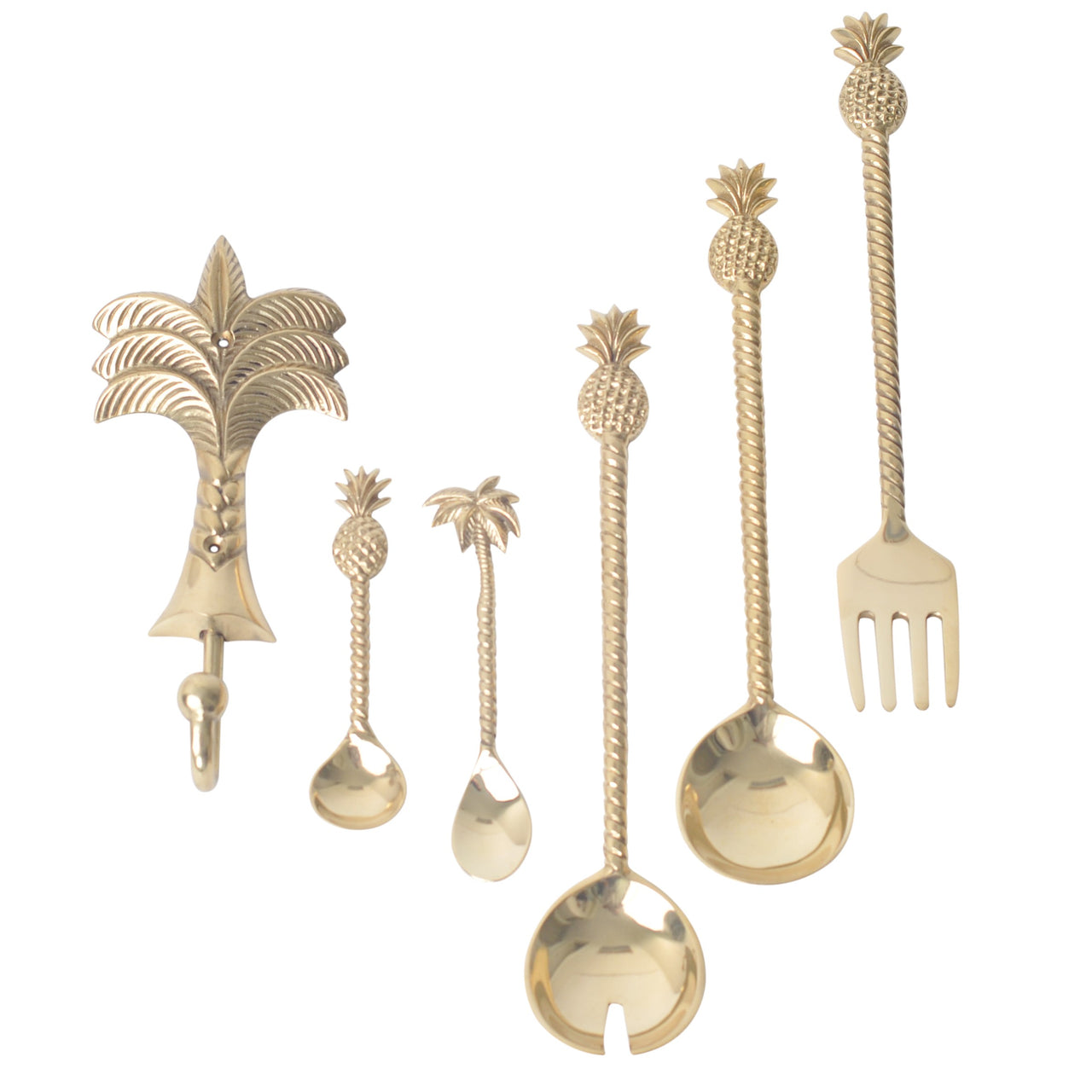 À la Collection Double Palm Tree Hook - Gold main image 0