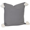 Soho Tassel Cushion- Charcoal