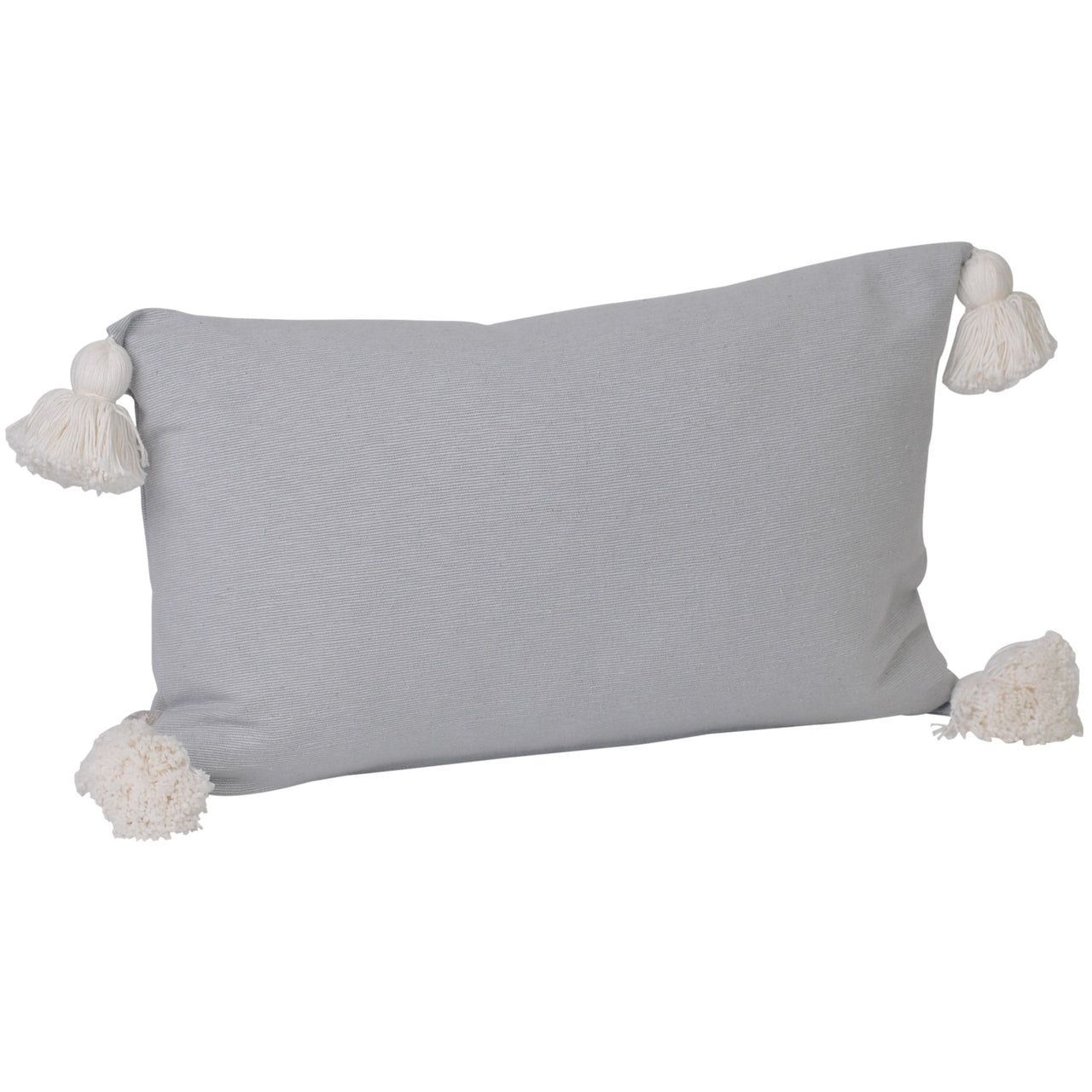 Soho Tassel Lumbar Cushion- Dove Grey
