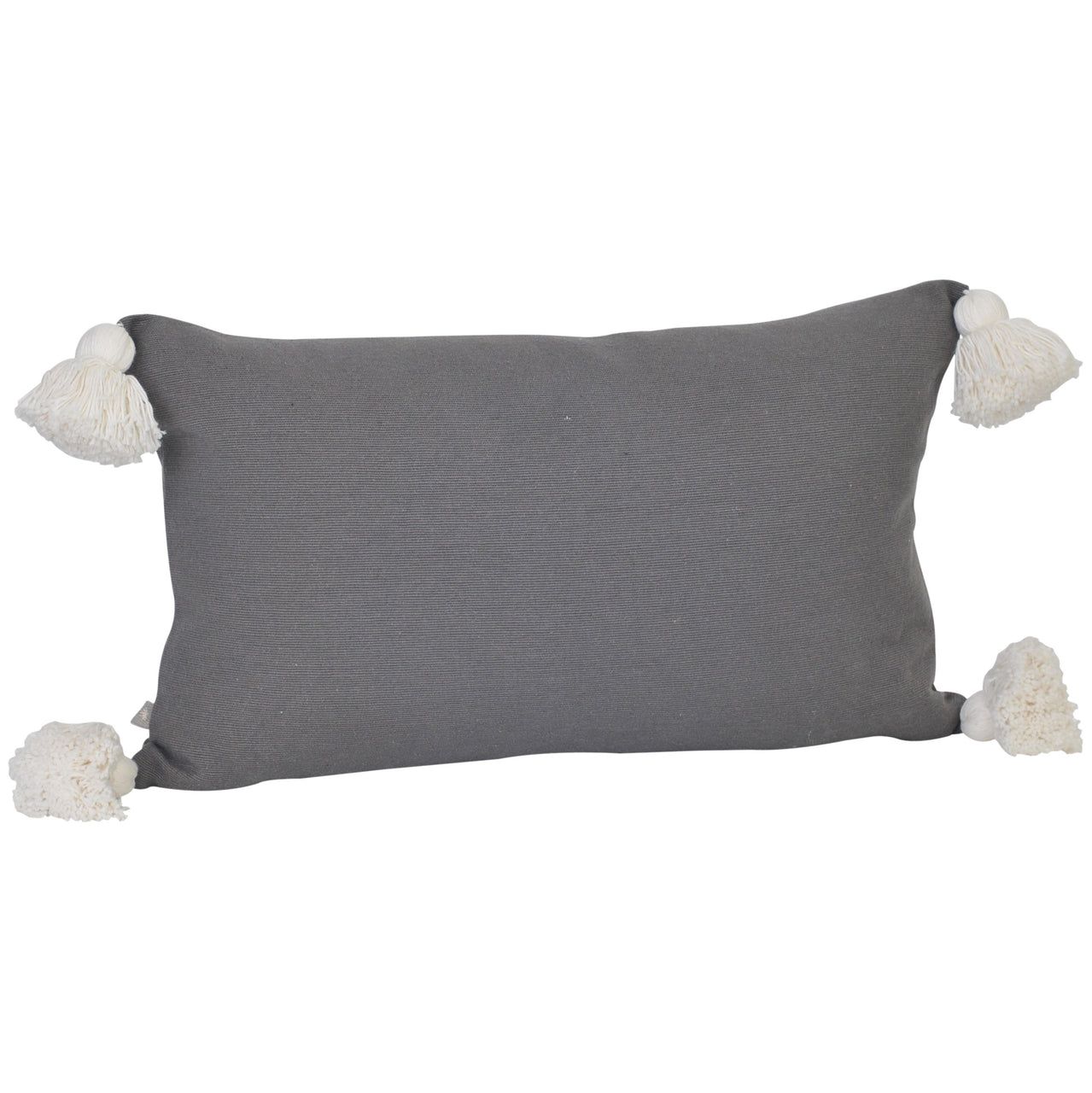 Soho Tassel Lumbar Cushion- Charcoal
