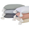 spring colours sage grey charcoal white peach coral oatmeal natural lumbar cushions pillows