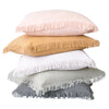 colourful euro large pillows cushions fringing feather insert