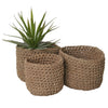 jute crochet pot small medium large plant holder