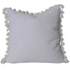 Tayla Tassel Cushion- White