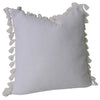 Tayla Tassel Cushion- White