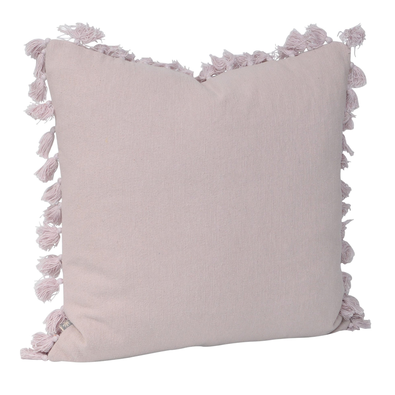 Tayla Tassel Cushion- Mushroom