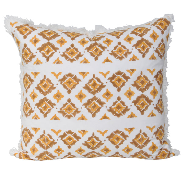 block-printed-mustard-patterned-cushion-fringes-seatribe-australia