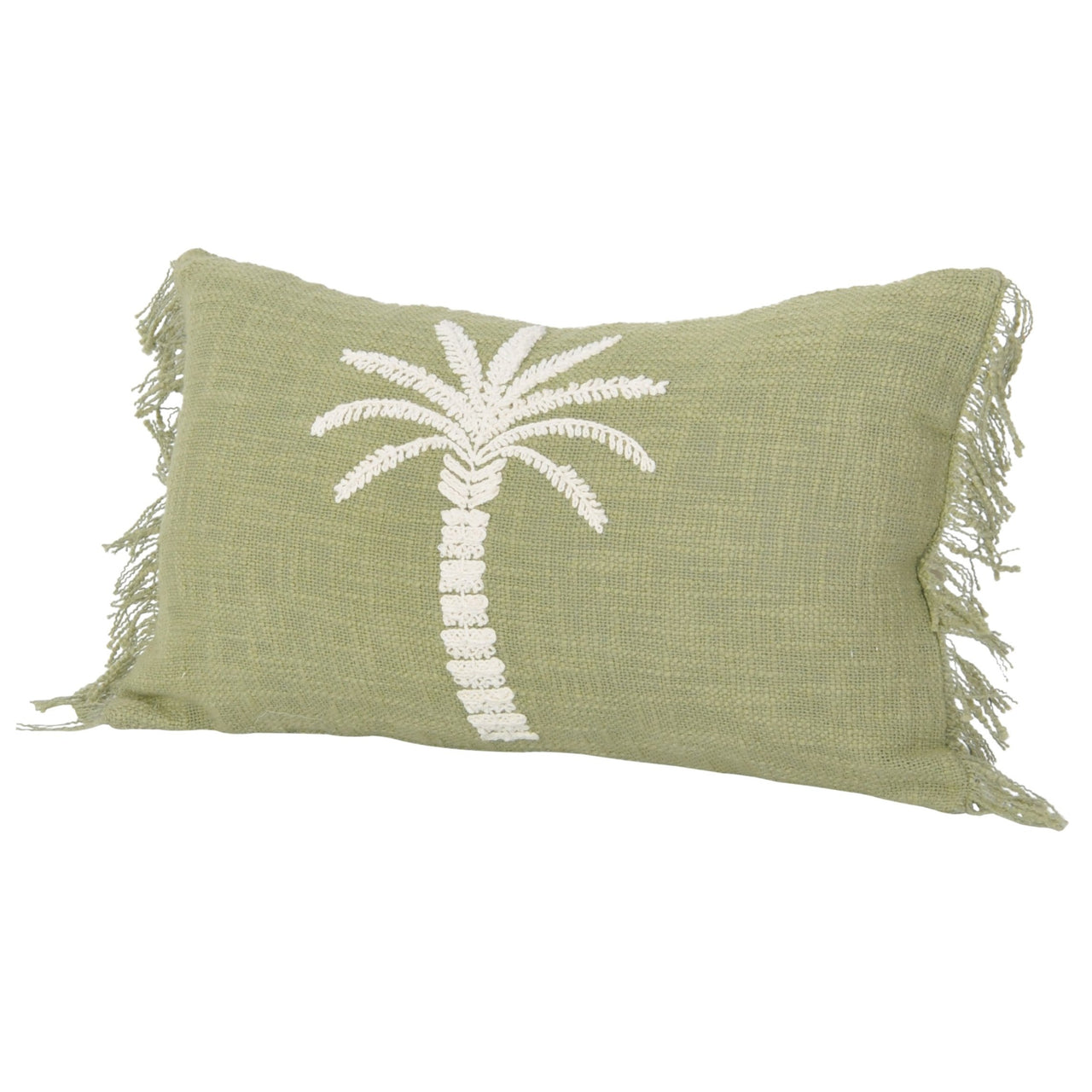 Palm Lumbar Cushion- Moss