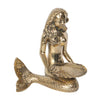 Brass Mermaid with Clam- Gold