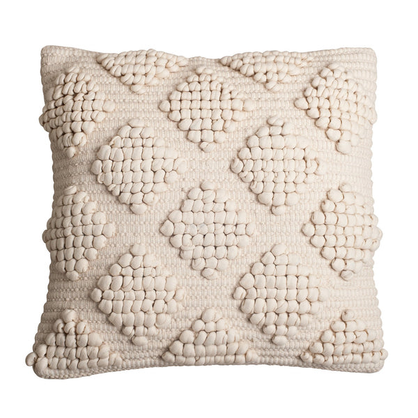 natural textured diamond boho cushion pillow