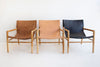 Leather Sling Chair- Tan