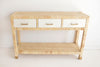 Plantation Three Drawer Console