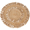 jute round placemat organic jute natural