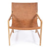 Leather Sling Chair- Tan