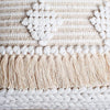 Avalon Boho Cushion- White/Natural