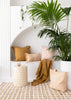 Palm Lumbar Cushion- Peach
