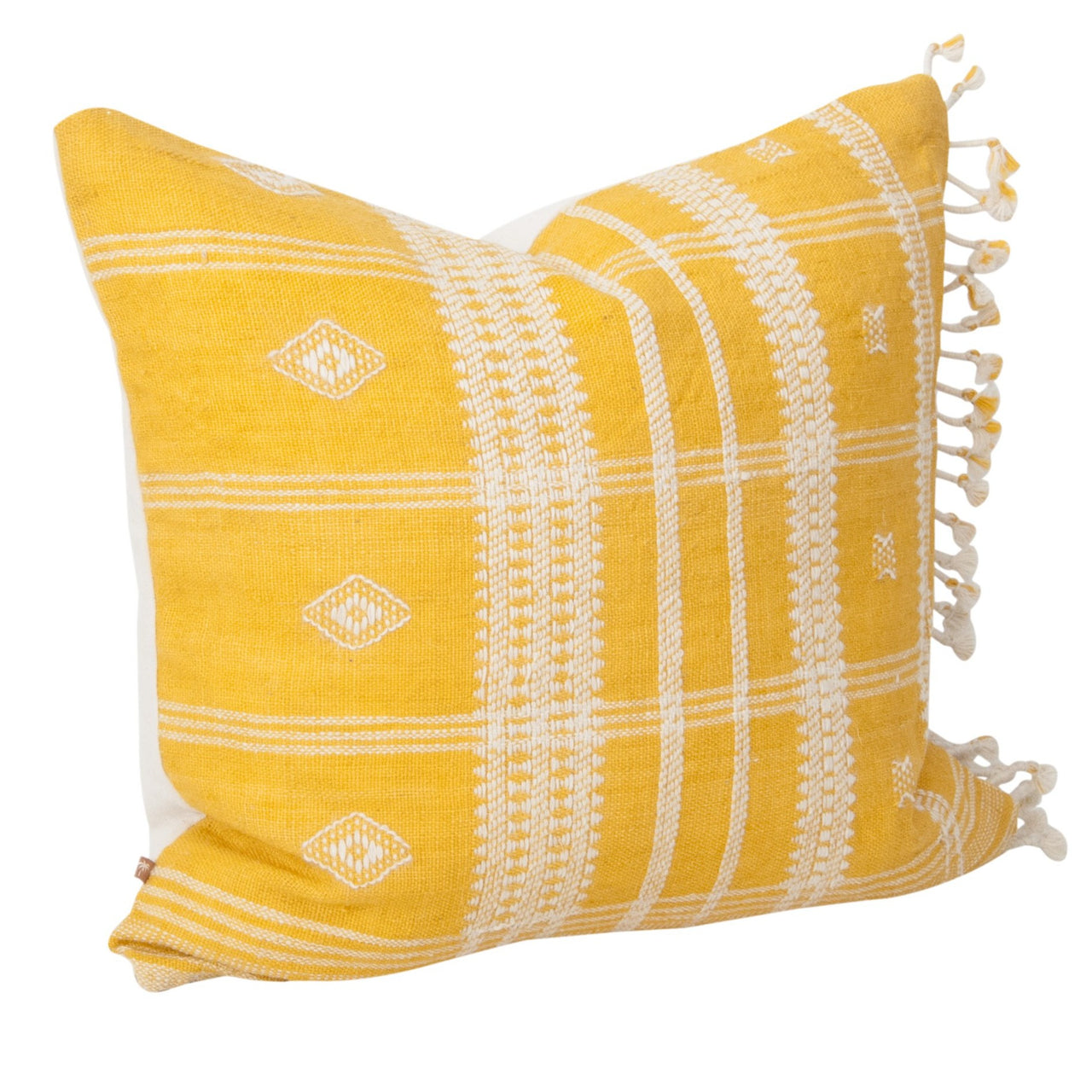 Indian Wool Cushion- Sunshine