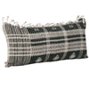 Indian Wool Lumbar Cushion- Black