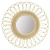 rattan flower cane mirror wall decor decoration round circle