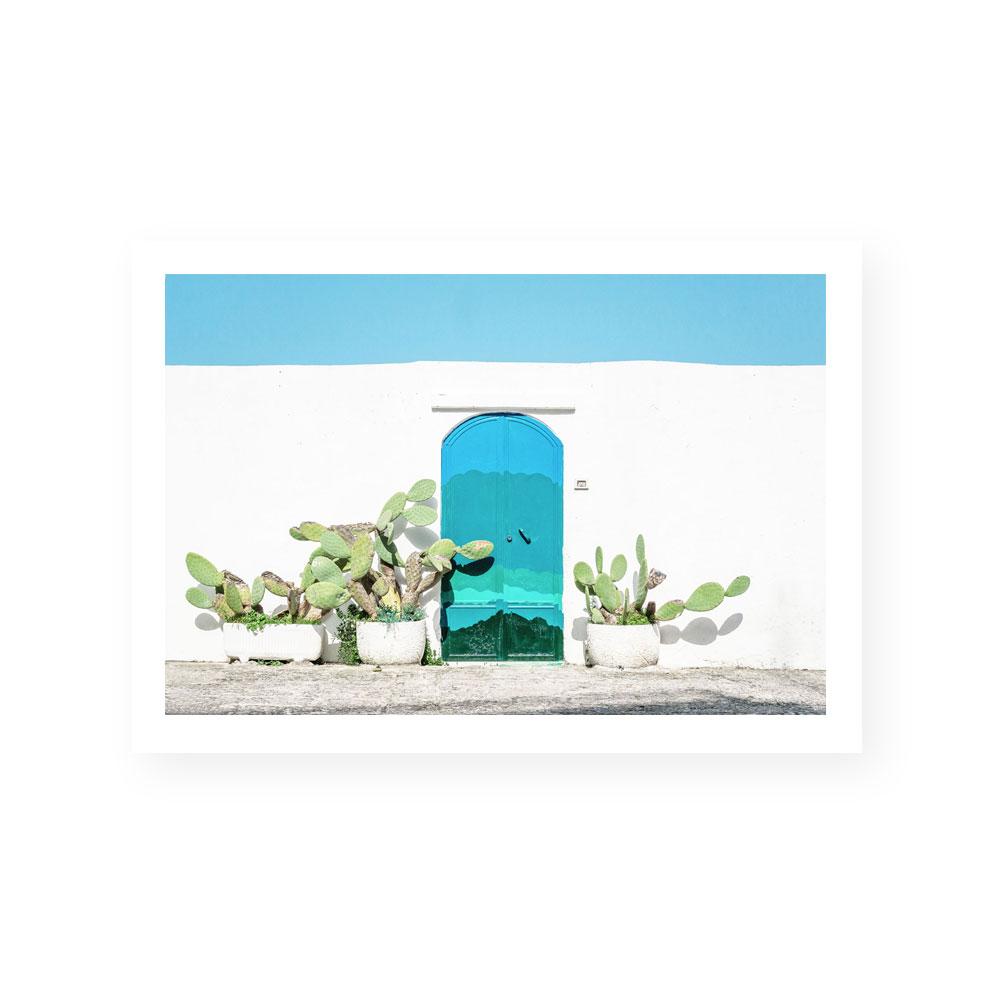 Turquoise Door Print