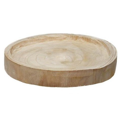 Canyon Round Wooden Tray